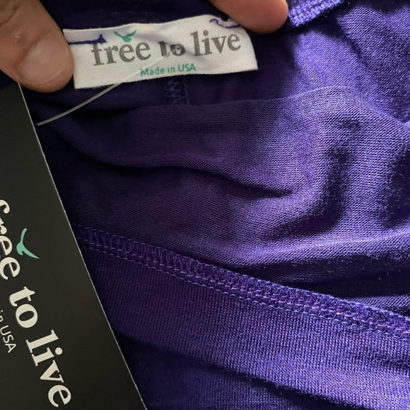 Free to Live Purple Women's Top size XXL - Picture 2 of 4